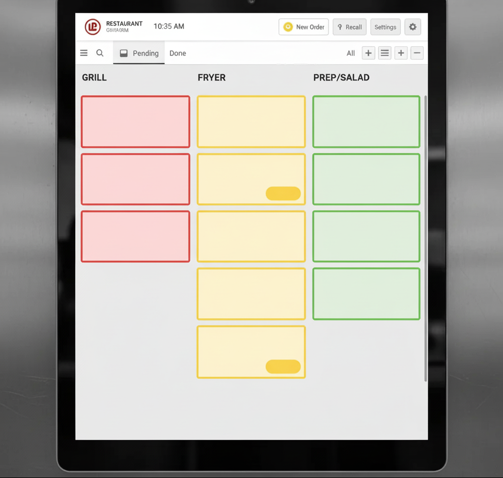 Kitchen display integration view